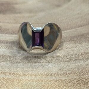 James Avery Sterling Ring with Amethyst
